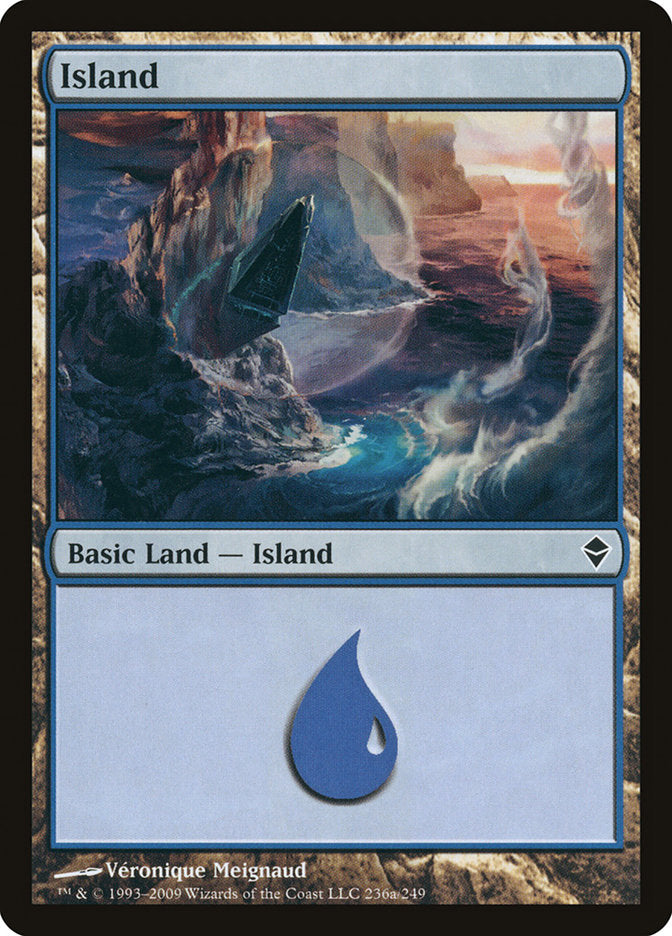 Island (236a) [Zendikar] | Dragon's Lair Comics and Fantasy Houston TX