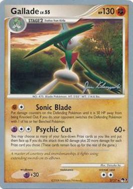 Gallade LV.55 (2/17) (Psychic Lock - Jason Klaczynski) [World Championships 2008] | Dragon's Lair Comics and Fantasy Houston TX