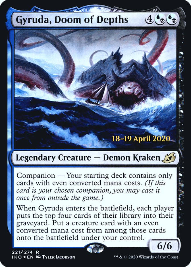 Gyruda, Doom of Depths [Ikoria: Lair of Behemoths Prerelease Promos] | Dragon's Lair Comics and Fantasy Houston TX