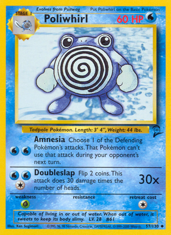 Poliwhirl (57/130) [Base Set 2] | Dragon's Lair Comics and Fantasy Houston TX