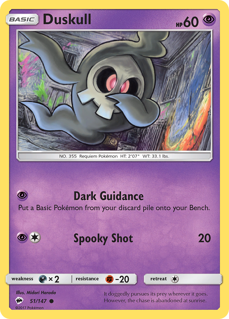 Duskull (51/147) [Sun & Moon: Burning Shadows] | Dragon's Lair Comics and Fantasy Houston TX