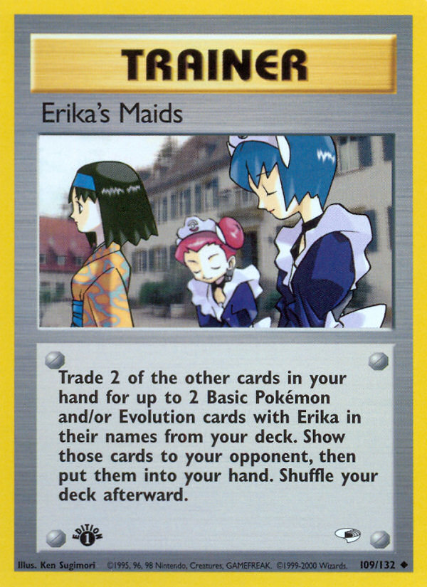 Erika's Maids (109/132) [Gym Heroes 1st Edition] | Dragon's Lair Comics and Fantasy Houston TX