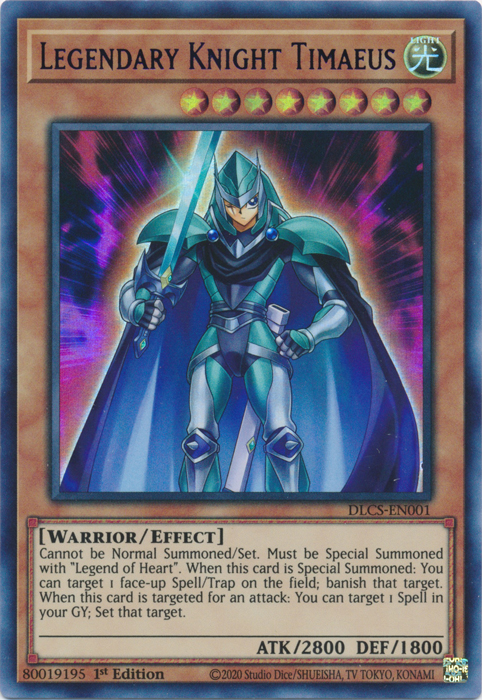 Legendary Knight Timaeus (Blue) [DLCS-EN001] Ultra Rare | Dragon's Lair Comics and Fantasy Houston TX