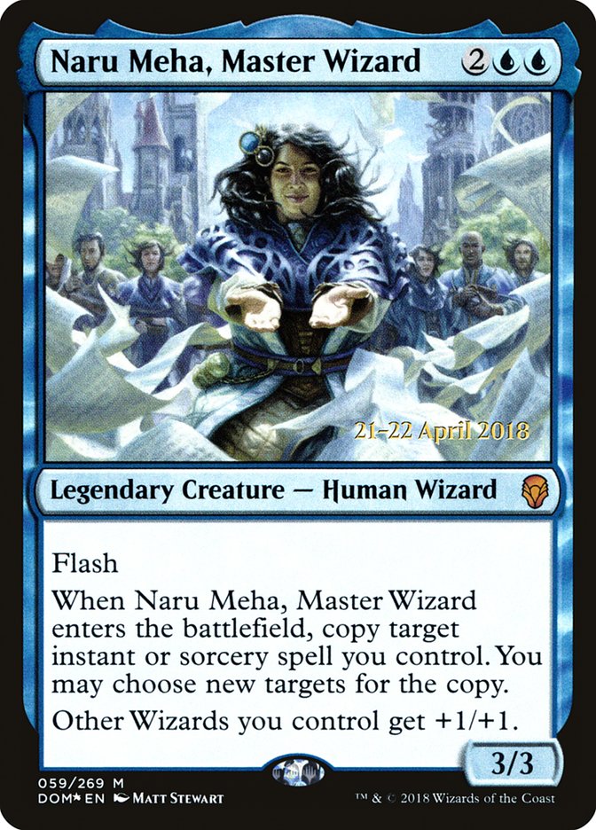 Naru Meha, Master Wizard [Dominaria Prerelease Promos] | Dragon's Lair Comics and Fantasy Houston TX