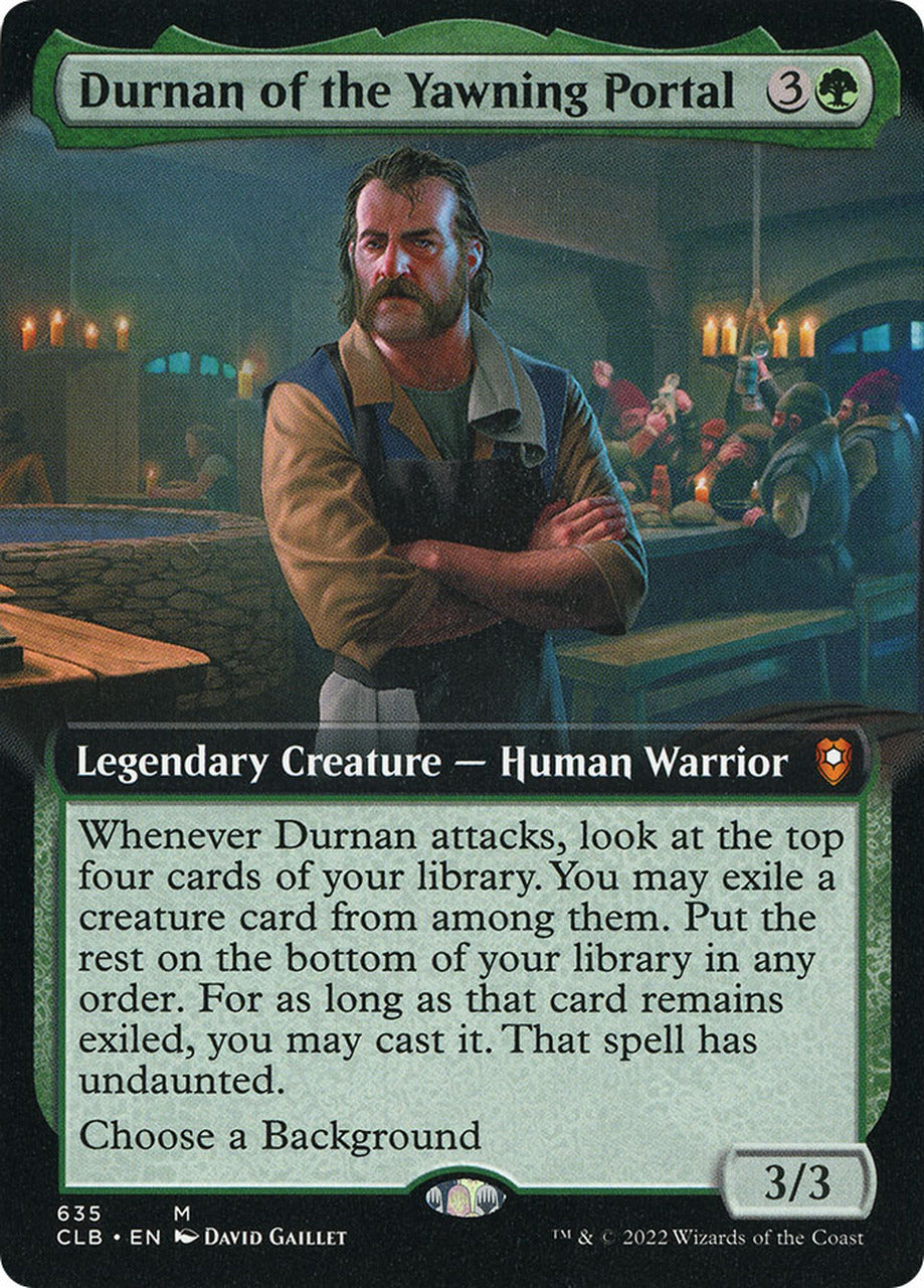 Durnan of the Yawning Portal (Extended Art) [Commander Legends: Battle for Baldur's Gate] | Dragon's Lair Comics and Fantasy Houston TX