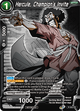 Hercule, Champion's Invite (P-332) [Tournament Promotion Cards] | Dragon's Lair Comics and Fantasy Houston TX