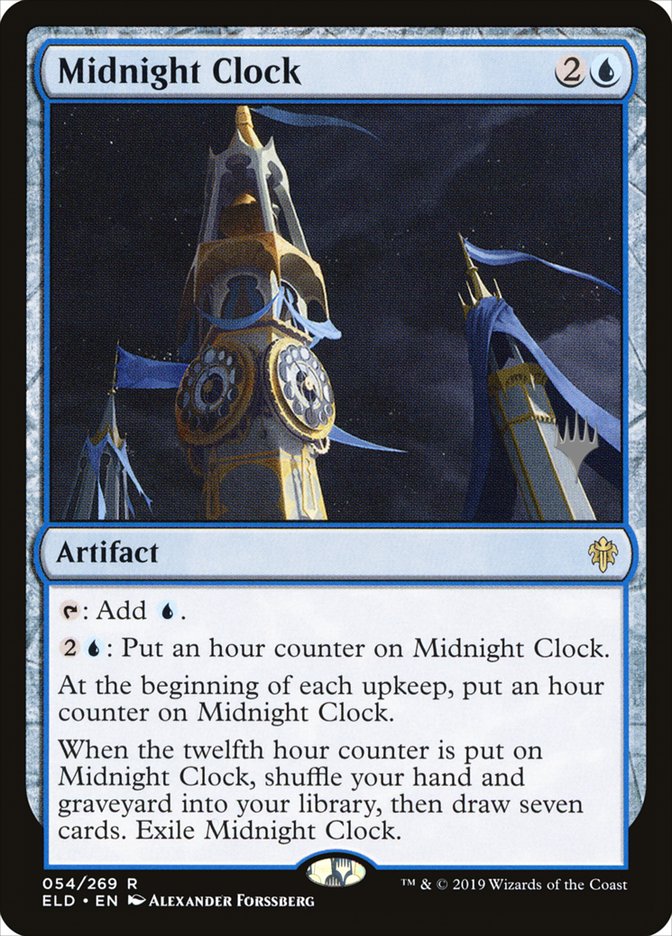 Midnight Clock (Promo Pack) [Throne of Eldraine Promos] | Dragon's Lair Comics and Fantasy Houston TX