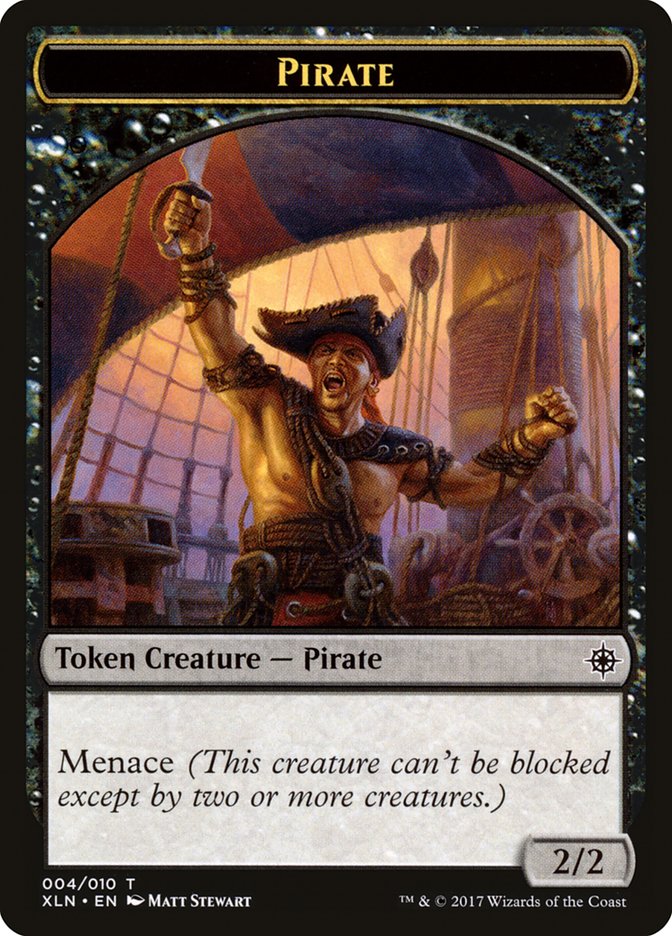 Pirate Token [Ixalan Tokens] | Dragon's Lair Comics and Fantasy Houston TX