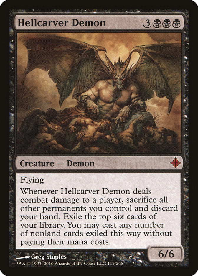 Hellcarver Demon [Rise of the Eldrazi] | Dragon's Lair Comics and Fantasy Houston TX