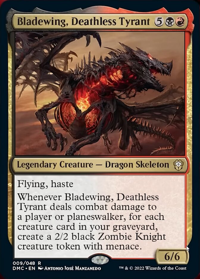 Bladewing, Deathless Tyrant [Dominaria United Commander] | Dragon's Lair Comics and Fantasy Houston TX