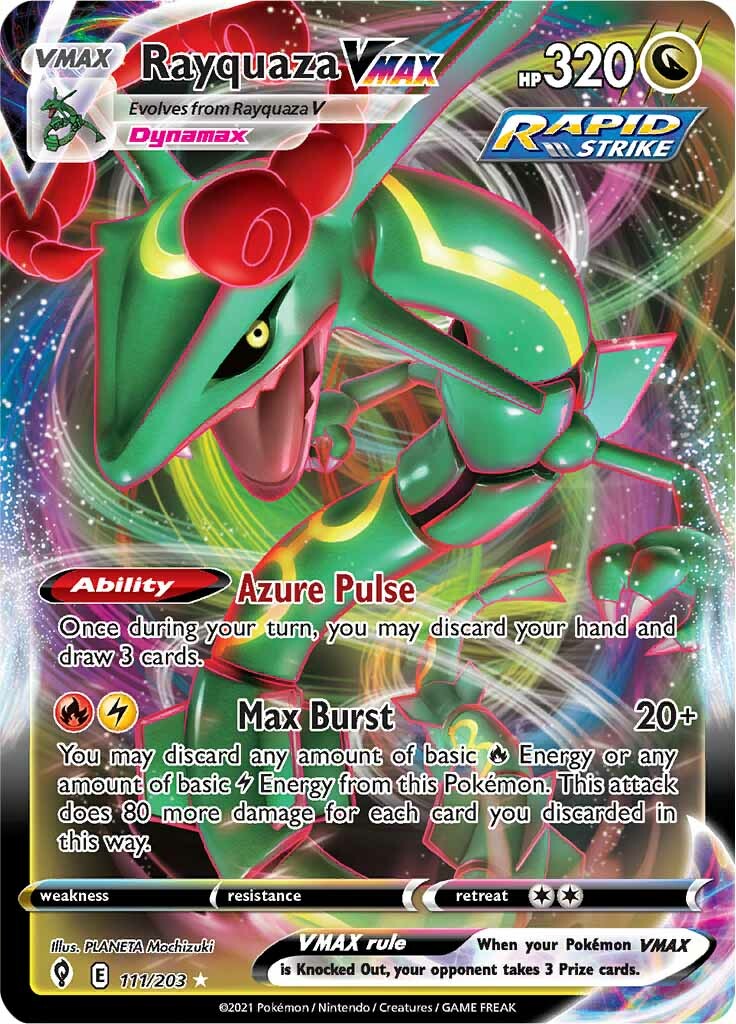 Rayquaza VMAX (111/203) [Sword & Shield: Evolving Skies] | Dragon's Lair Comics and Fantasy Houston TX