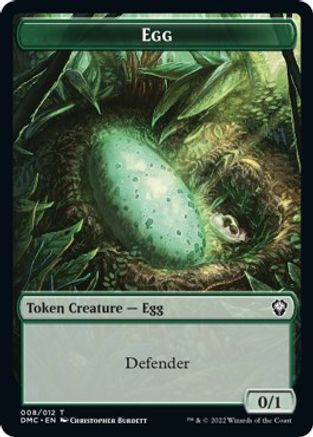 Snake // Egg Double-Sided Token [Dominaria United Commander Tokens] | Dragon's Lair Comics and Fantasy Houston TX