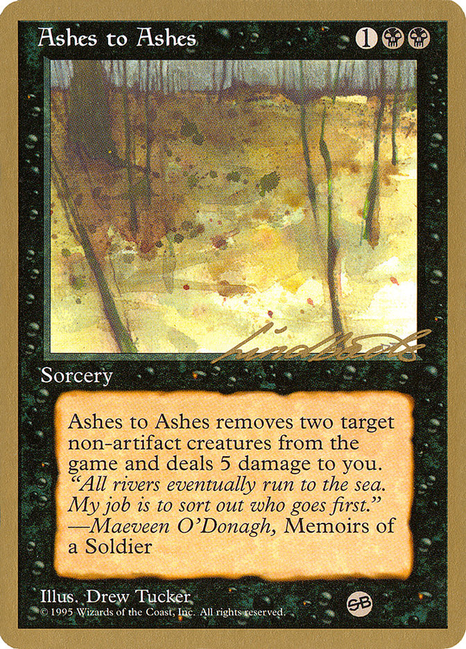 Ashes to Ashes (Leon Lindback) (SB) [Pro Tour Collector Set] | Dragon's Lair Comics and Fantasy Houston TX