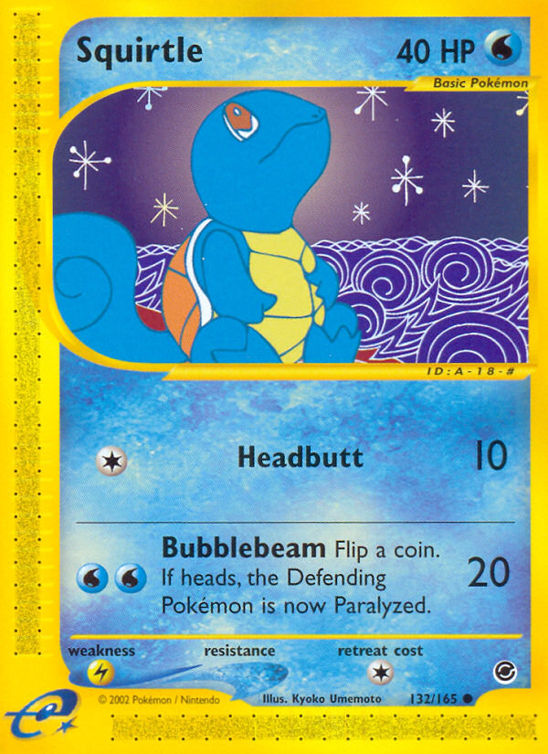 Squirtle (132/165) [Expedition: Base Set] | Dragon's Lair Comics and Fantasy Houston TX