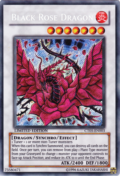 Black Rose Dragon [CT05-EN003] Secret Rare | Dragon's Lair Comics and Fantasy Houston TX