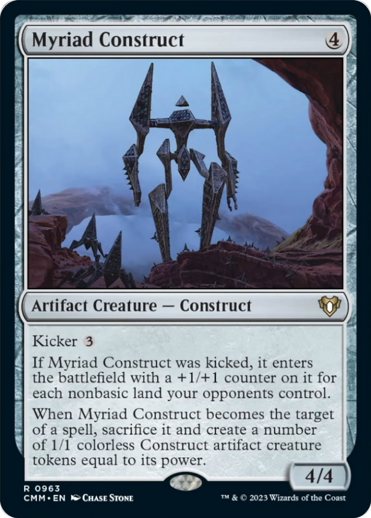 Myriad Construct [Commander Masters] | Dragon's Lair Comics and Fantasy Houston TX