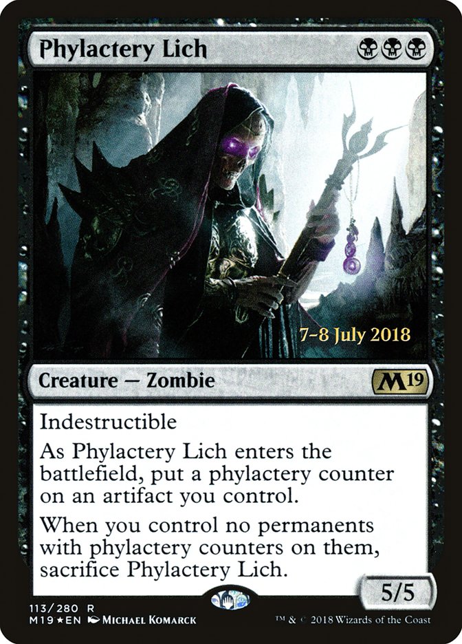 Phylactery Lich [Core Set 2019 Prerelease Promos] | Dragon's Lair Comics and Fantasy Houston TX