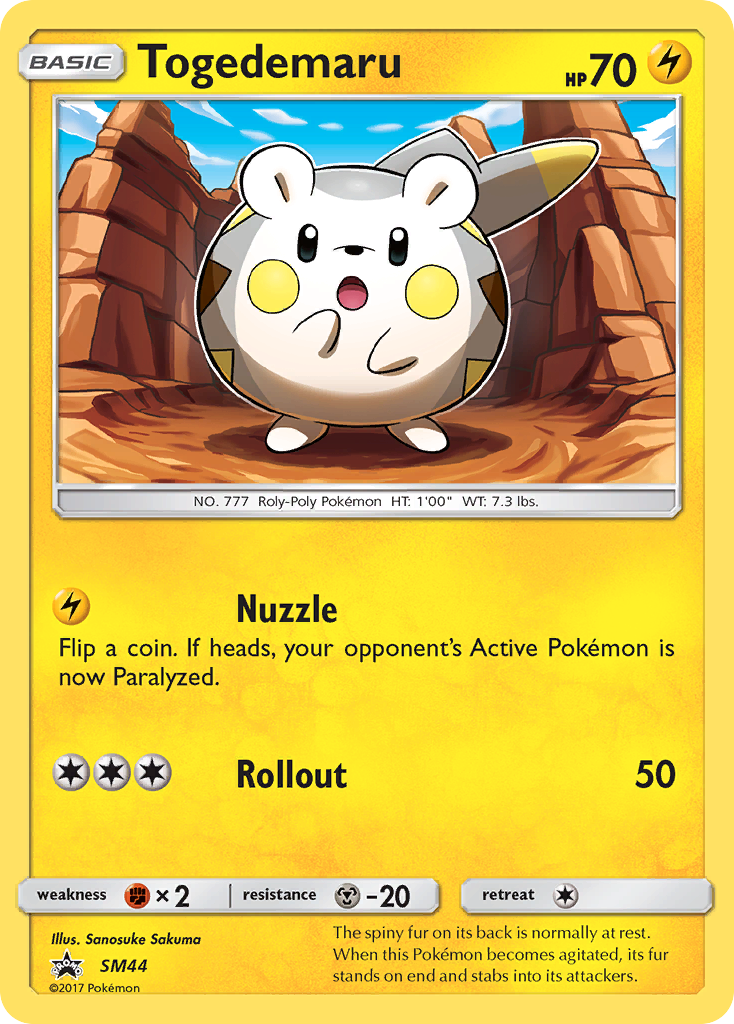 Togedemaru (SM44) [Sun & Moon: Black Star Promos] | Dragon's Lair Comics and Fantasy Houston TX