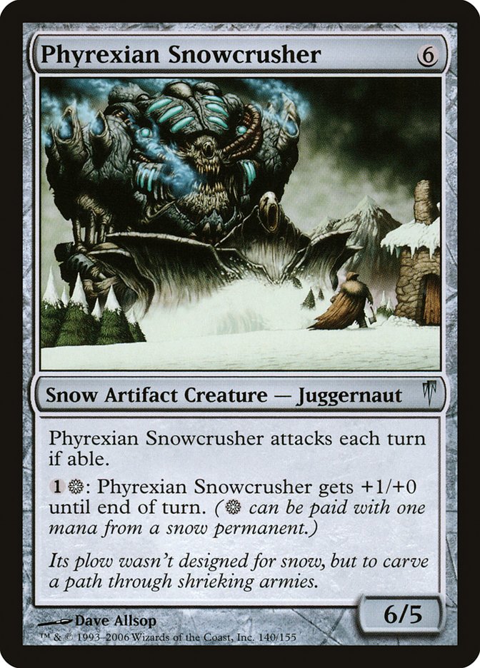 Phyrexian Snowcrusher [Coldsnap] | Dragon's Lair Comics and Fantasy Houston TX