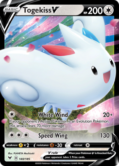 Togekiss V (140/185) [Sword & Shield: Vivid Voltage] | Dragon's Lair Comics and Fantasy Houston TX