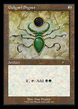 Golgari Signet (Retro) [Secret Lair Drop Series] | Dragon's Lair Comics and Fantasy Houston TX