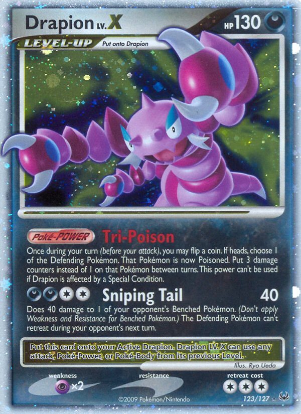 Drapion LV.X (123/127) [Platinum: Base Set] | Dragon's Lair Comics and Fantasy Houston TX