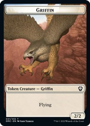 Zombie Knight // Griffin Double-Sided Token [Dominaria United Commander Tokens] | Dragon's Lair Comics and Fantasy Houston TX