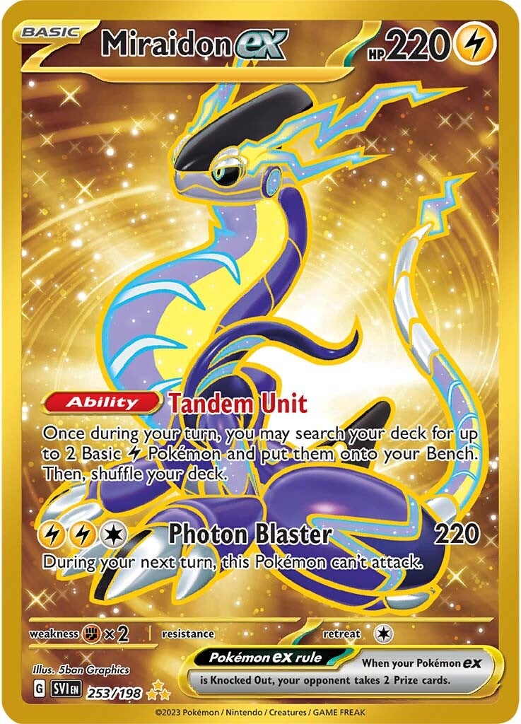 Miraidon ex (253/198) [Scarlet & Violet: Base Set] | Dragon's Lair Comics and Fantasy Houston TX