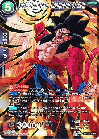 SS4 Son Goku, Conqueror of Evil (BT11-126) [Vermilion Bloodline] | Dragon's Lair Comics and Fantasy Houston TX