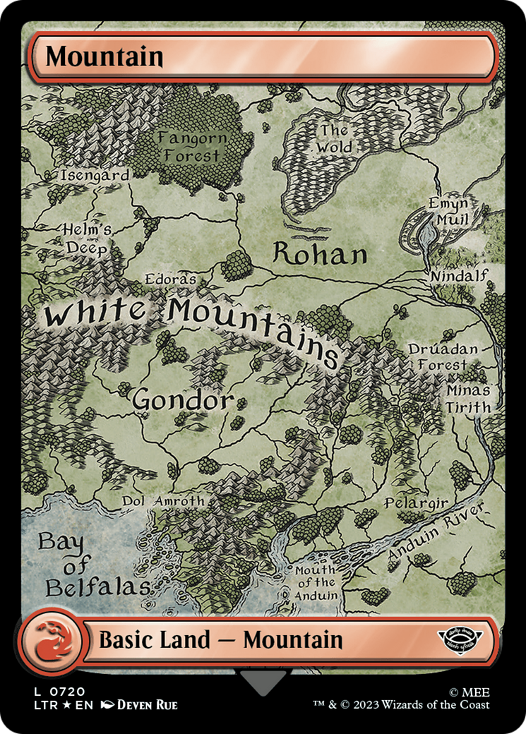 Mountain (720) (Surge Foil) [The Lord of the Rings: Tales of Middle-Earth] | Dragon's Lair Comics and Fantasy Houston TX