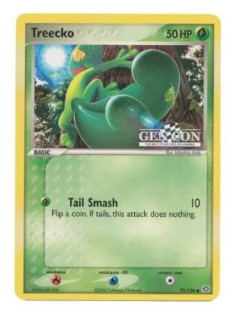 Treecko (70/106) (Gen Con The Best Four Days in Gaming Promo) [EX: Emerald] | Dragon's Lair Comics and Fantasy Houston TX