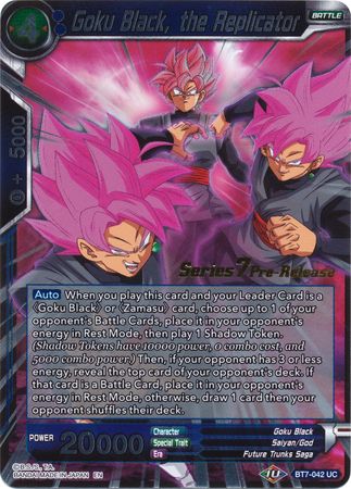 Goku Black, the Replicator (BT7-042_PR) [Assault of the Saiyans Prerelease Promos] | Dragon's Lair Comics and Fantasy Houston TX