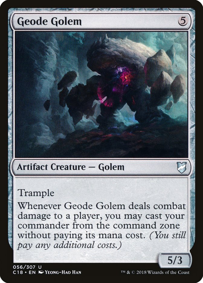 Geode Golem [Commander 2018] | Dragon's Lair Comics and Fantasy Houston TX