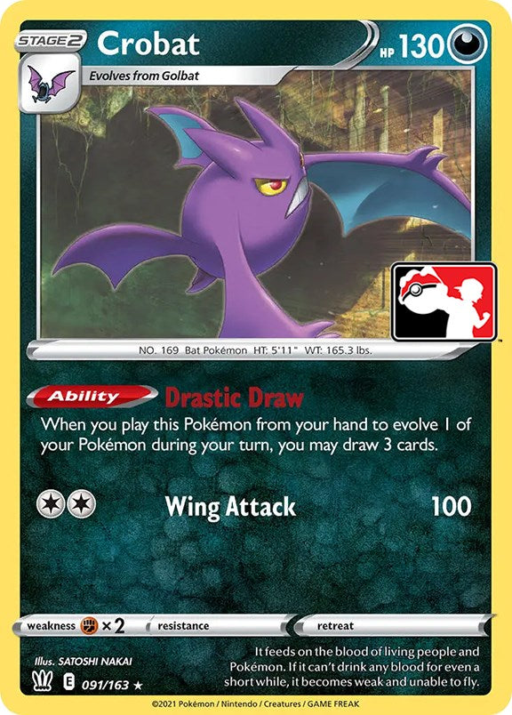 Crobat (091/163) [Prize Pack Series One] | Dragon's Lair Comics and Fantasy Houston TX