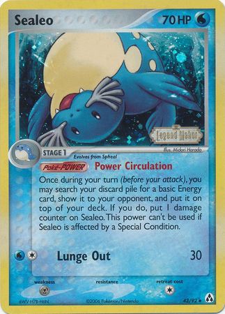 Sealeo (43/92) (Stamped) [EX: Legend Maker] | Dragon's Lair Comics and Fantasy Houston TX