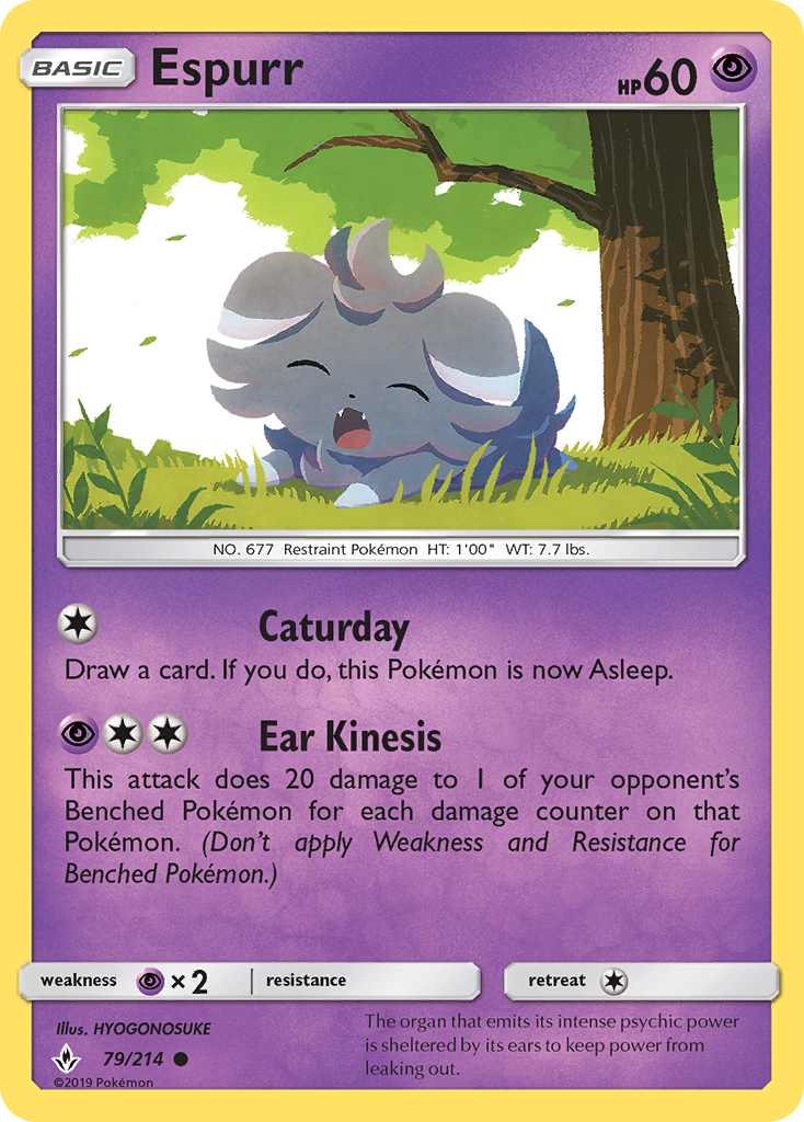 Espurr (79/214) [Sun & Moon: Unbroken Bonds] | Dragon's Lair Comics and Fantasy Houston TX