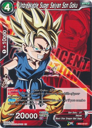 Unbreakable Super Saiyan Son Goku (SD2-03) [Magnificent Collection Fusion Hero] | Dragon's Lair Comics and Fantasy Houston TX