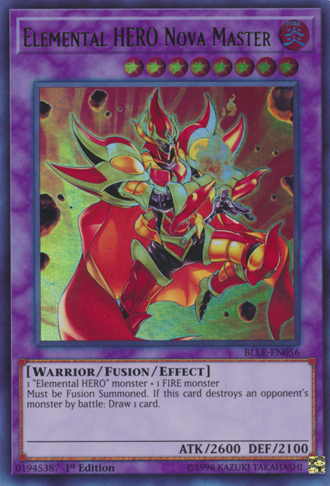 Elemental Hero Nova Master [BLLR-EN056] Ultra Rare | Dragon's Lair Comics and Fantasy Houston TX