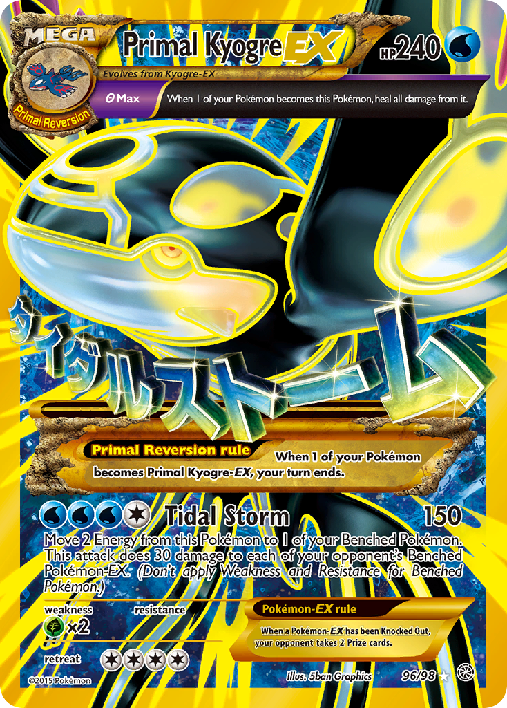 Primal Kyogre EX (96/98) [XY: Ancient Origins] | Dragon's Lair Comics and Fantasy Houston TX