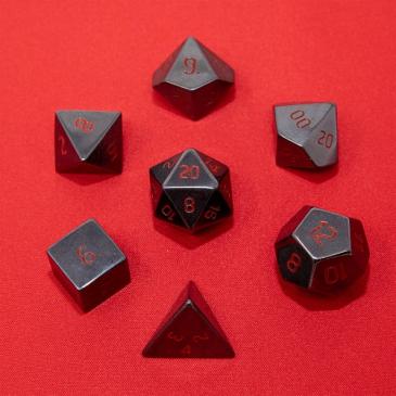 Gemstone Hematite Poly 7 Set | Dragon's Lair Comics and Fantasy Houston TX