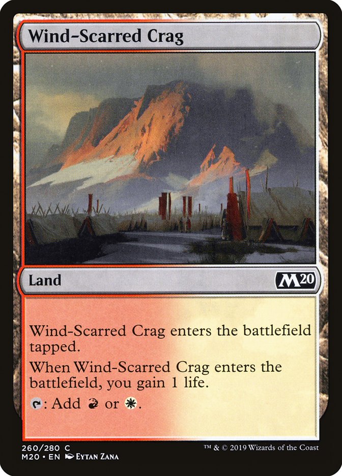 Wind-Scarred Crag [Core Set 2020] | Dragon's Lair Comics and Fantasy Houston TX