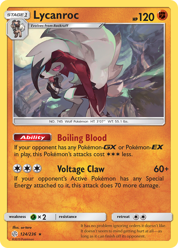 Lycanroc (124/236) [Sun & Moon: Cosmic Eclipse] | Dragon's Lair Comics and Fantasy Houston TX