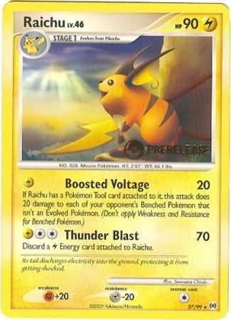 Raichu (27/99) (Prerelease Promo) [Nintendo: Black Star Promos] | Dragon's Lair Comics and Fantasy Houston TX