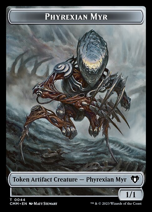 Eldrazi // Phyrexian Myr Double-Sided Token [Commander Masters Tokens] | Dragon's Lair Comics and Fantasy Houston TX