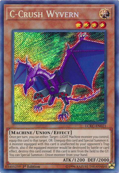 C-Crush Wyvern [LCKC-EN021] Secret Rare | Dragon's Lair Comics and Fantasy Houston TX