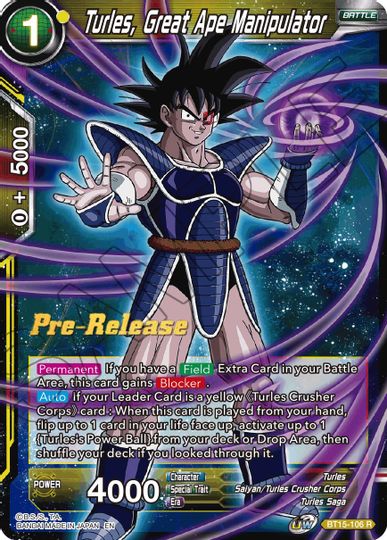 Turles, Great Ape Manipulator (BT15-106) [Saiyan Showdown Prerelease Promos] | Dragon's Lair Comics and Fantasy Houston TX