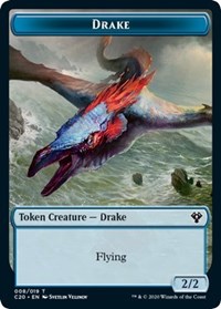 Drake // Insect (018) Double-Sided Token [Commander 2020 Tokens] | Dragon's Lair Comics and Fantasy Houston TX