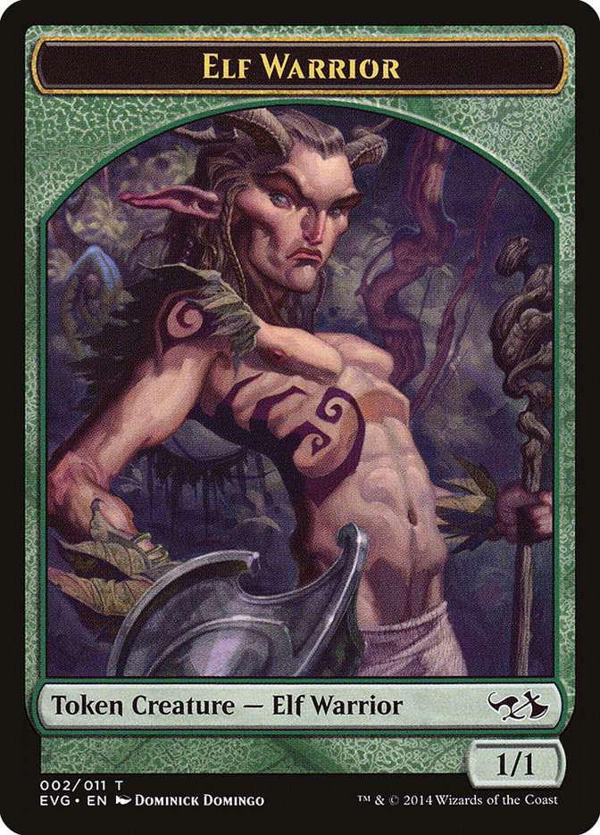 Elf Warrior Token (Elves vs. Goblins) [Duel Decks Anthology Tokens] | Dragon's Lair Comics and Fantasy Houston TX