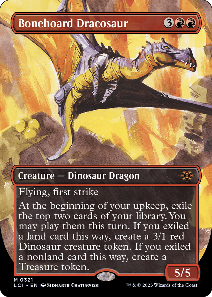 Bonehoard Dracosaur (Borderless) [The Lost Caverns of Ixalan] | Dragon's Lair Comics and Fantasy Houston TX