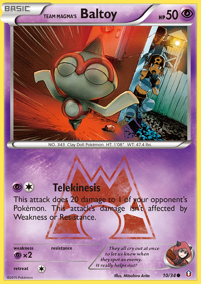 Team Magma's Baltoy (10/34) [XY: Double Crisis] | Dragon's Lair Comics and Fantasy Houston TX